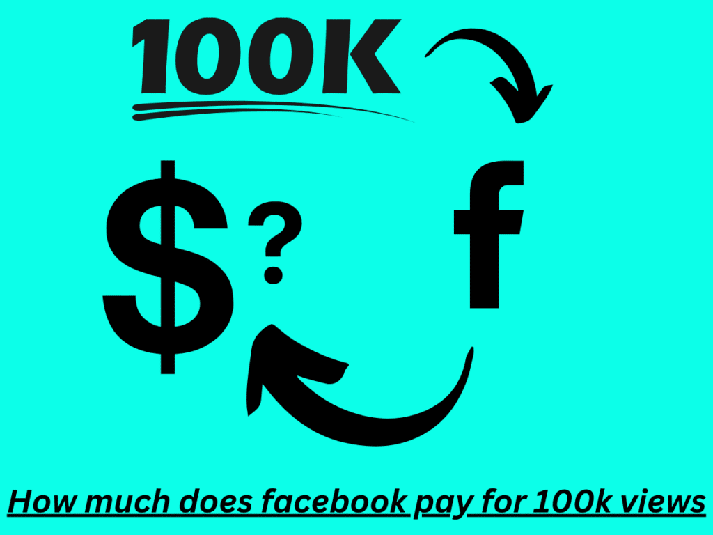 how much does facebook pay for 100k views